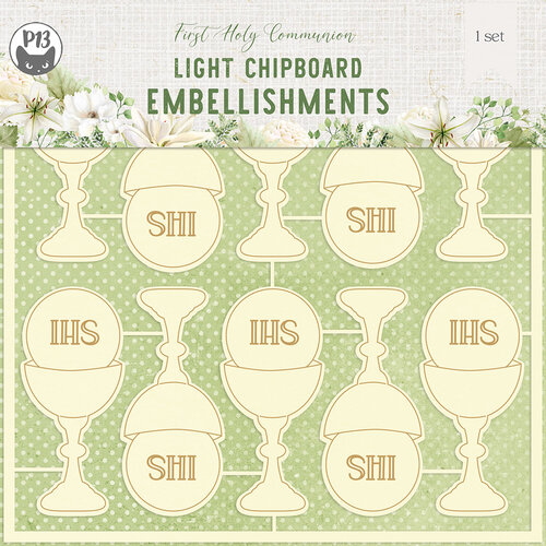 P13 - First Holy Communion Collection - Light Chipboard Embellishments 02