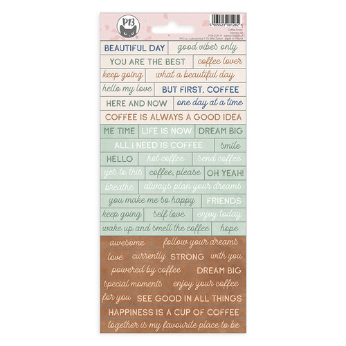 P13 - Coffee Break Collection - Cardstock Stickers - 01