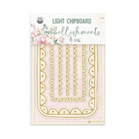 P13 - Let Your Creativity Bloom Collection - Light Chipboard Embellishments - Set 03