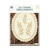 P13 - Let Your Creativity Bloom Collection - Light Chipboard Embellishments - Set 05
