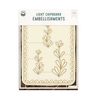 P13 - Let Your Creativity Bloom Collection - Light Chipboard Embellishments - Set 06