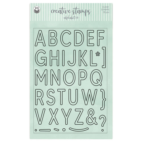 P13 - Clear Photopolymer Stamps - Alphabet - Set 02