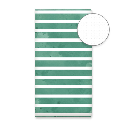 P13 - Planners Collection - Dot Journal - Green Stripes