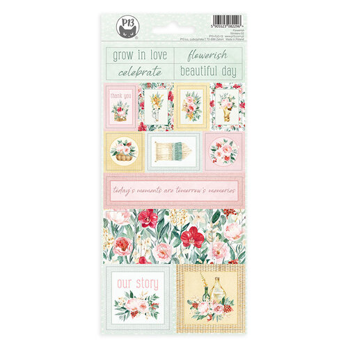 P13 - Flowerish Collection - Cardstock Stickers - 02