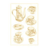 P13 - Forest Tea Party Collection - Light Chipboard Embellishments - Set 02