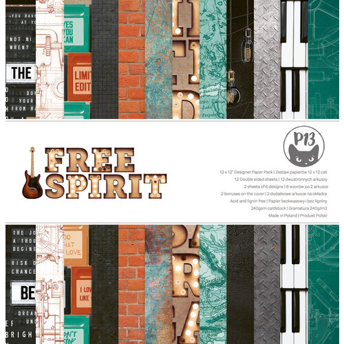 P13 - Free Spirit Collection - 12 x 12 Paper Pad