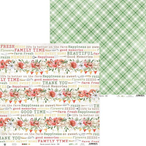 P13 - Farm Sweet Farm Collection - 12 x 12 Double Sided Paper - 06