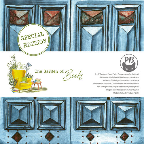 P13 - The Garden of Books Collection - 6 x 6 Paper Pad - Special Edition