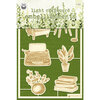 P13 - The Garden of Books Collection - Light Chipboard Embellishments - Set 01