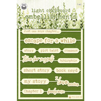 P13 - The Garden of Books Collection - Light Chipboard Embellishments - Set 07