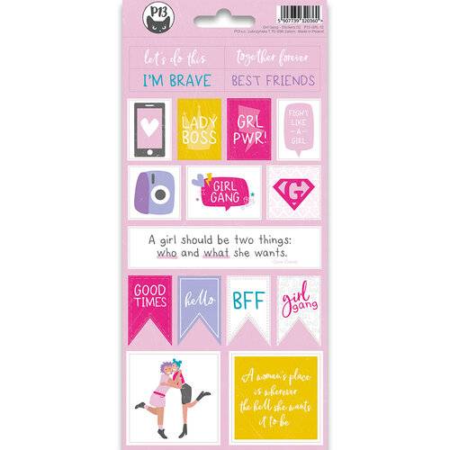 P13 - Girl Gang Collection - Cardstock Sticker Sheet - Two