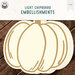 P13 - Happy Halloween Collection - Light Chipboard Embellishments - Pumpkin