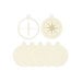 P13 - Hit The Road Collection - Light Chipboard Embellishments - Deco Base - Compass