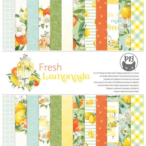 P13 - Fresh Lemonade Collection - 12 x 12 Paper Pad