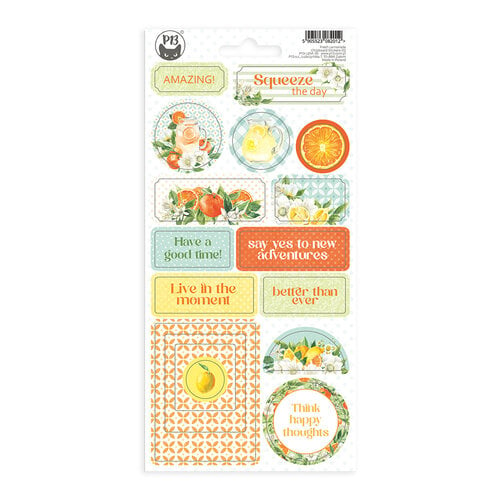 P13 - Fresh Lemonade Collection - Chipboard Stickers - Sheet 02