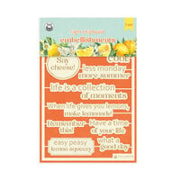 P13 - Fresh Lemonade Collection - Light Chipboard Embellishments - 07