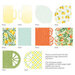 P13 - Fresh Lemonade Collection - Light Chipboard Embellishments - Album Base With Papers - Mix And Match