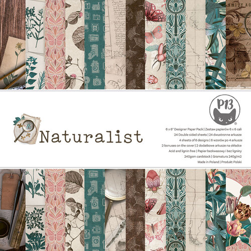 P13 - Naturalist Collection - 6 x 6 Paper Pad
