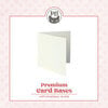 P13 - Premium Card Bases Collection - Card Bases with Envelopes - Square - Cream - 10 Pack
