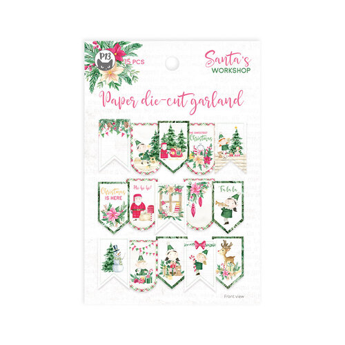 P13 - Santa's Workshop Collection - Christmas - Double Sided Die-Cut Garland