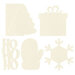 P13 - Santa's Workshop Collection - Christmas - Light Chipboard Embellishments - Album Base - Mix And Match