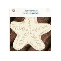 P13 - Sea La Vie Collection - Light Chipboard Embellishments - Album Base - Starfish