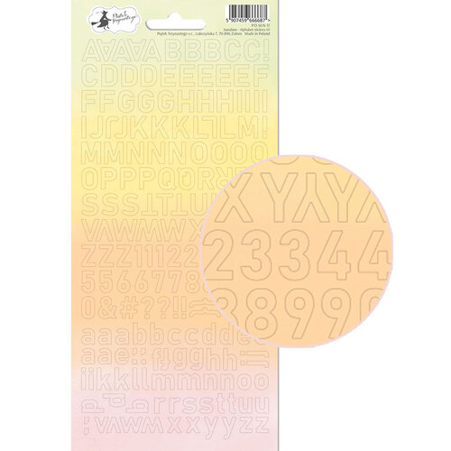 P13 Sunshine Alphabet Cardstock Sticker Sheet