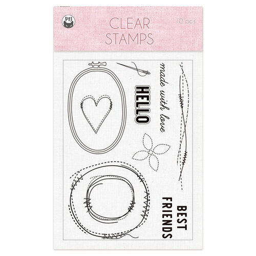P13 - Stitched with Love Collection - Clear Photopolymer Stamps