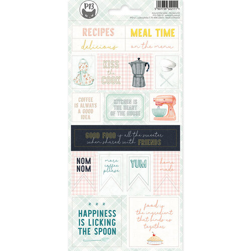 P13 - Around the Table Collection - Cardstock Stickers - Sheet 02