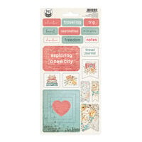 P13 - Travel Journal Collection - Chipboard Stickers - 1