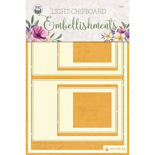P13 - Time To Relax Collection - Light Chipboard Embellishments - Set 05