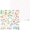 P13 - Summer Vibes Collection - 12 x 12 Double Sided Paper - 07