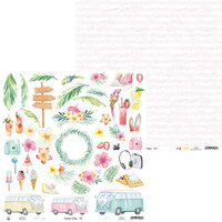 P13 - Summer Vibes Collection - 12 x 12 Double Sided Paper - 07