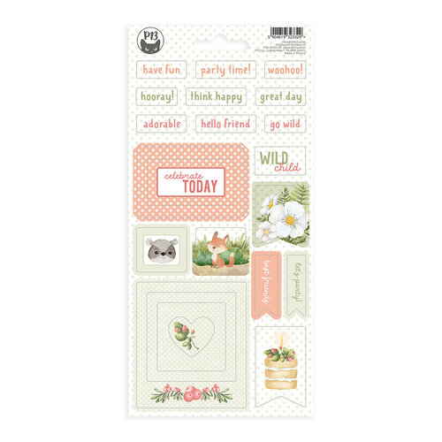 P13 - Woodland Cuties Collection - Chipboard Stickers 01