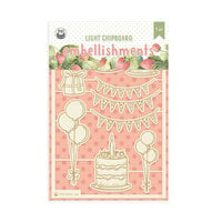P13 - Woodland Cuties Collection - Light Chipboard Embellishments - 03