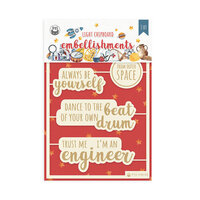 P13 - You Can Be Anything Collection - Light Chipboard Embellishments - Set 09