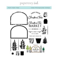 Papertrey Ink - Christmas - Clear Photopolymer Stamps - Farm Fresh Trees