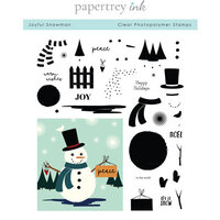 Papertrey Ink - Clear Photopolymer Stamps - Christmas - Joyful Snowman