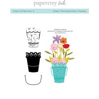 Papertrey Ink - Clear Photopolymer Stamps - Vase - Set 6