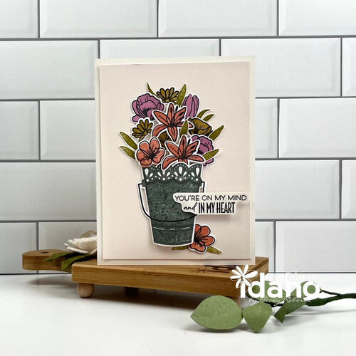 Papertrey Ink - Clear Photopolymer Stamps - Vase - Set 6