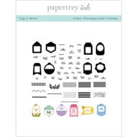 Papertrey Ink - Clear Photopolymer Stamps - Tag It Minis