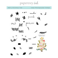 Papertrey Ink - Clear Photopolymer Stamps - Merry Christmas Tree