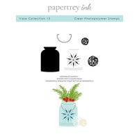 Papertrey Ink - Christmas - Clear Photopolymer Stamps - Vase - Set 13