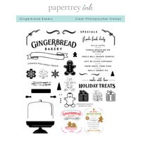 Papertrey Ink - Christmas - Clear Photopolymer Stamps - Gingerbread Bakery