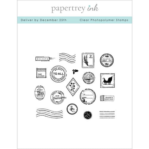 Papertrey Ink Deliver by December 25th Clear Stamps 1453