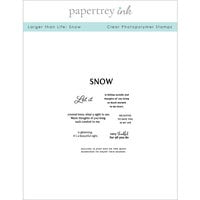 Papertrey Ink - Christmas - Clear Photopolymer Stamps - Larger Than Life - Snow