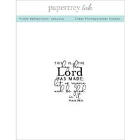 Papertrey Ink - Clear Photopolymer Stamps - Psalm Reflections - January