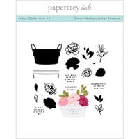 Papertrey Ink - Clear Photopolymer Stamps - Vase - Set 15