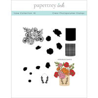 Papertrey Ink - Clear Photopolymer Stamps - Vase - Set 18