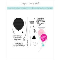 Papertrey Ink - Clear Photopolymer Stamps - Hooray It's Your Birthday